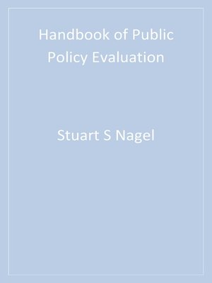 cover image of Handbook of Public Policy Evaluation